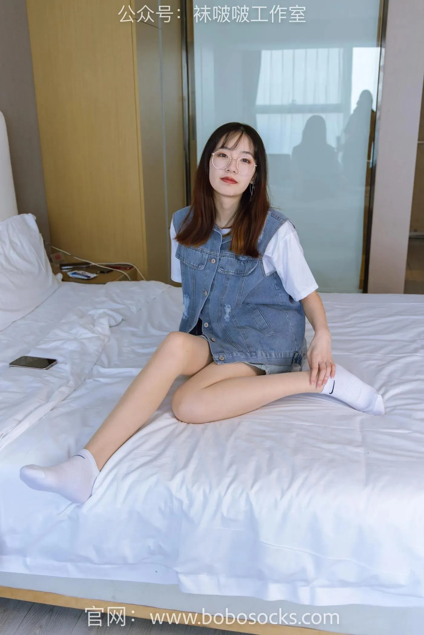 [BoBoSocks袜啵啵]NO.123 小甜豆-板鞋、白棉袜、肉丝 [140P]插图